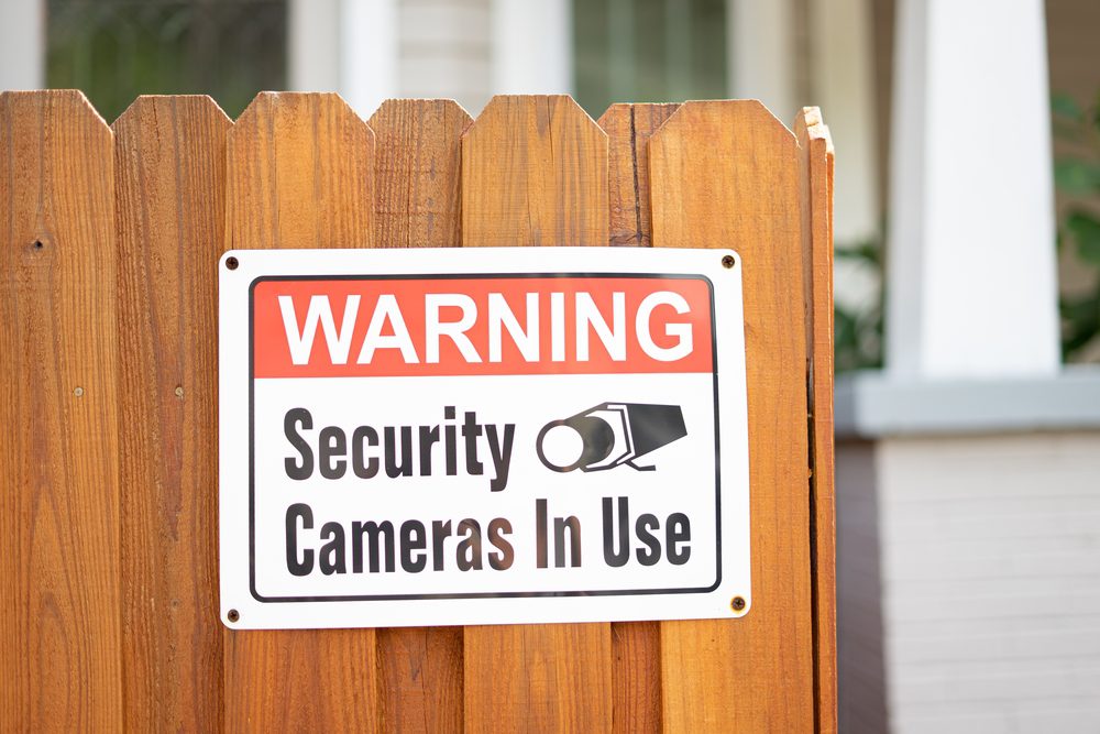 home security sign