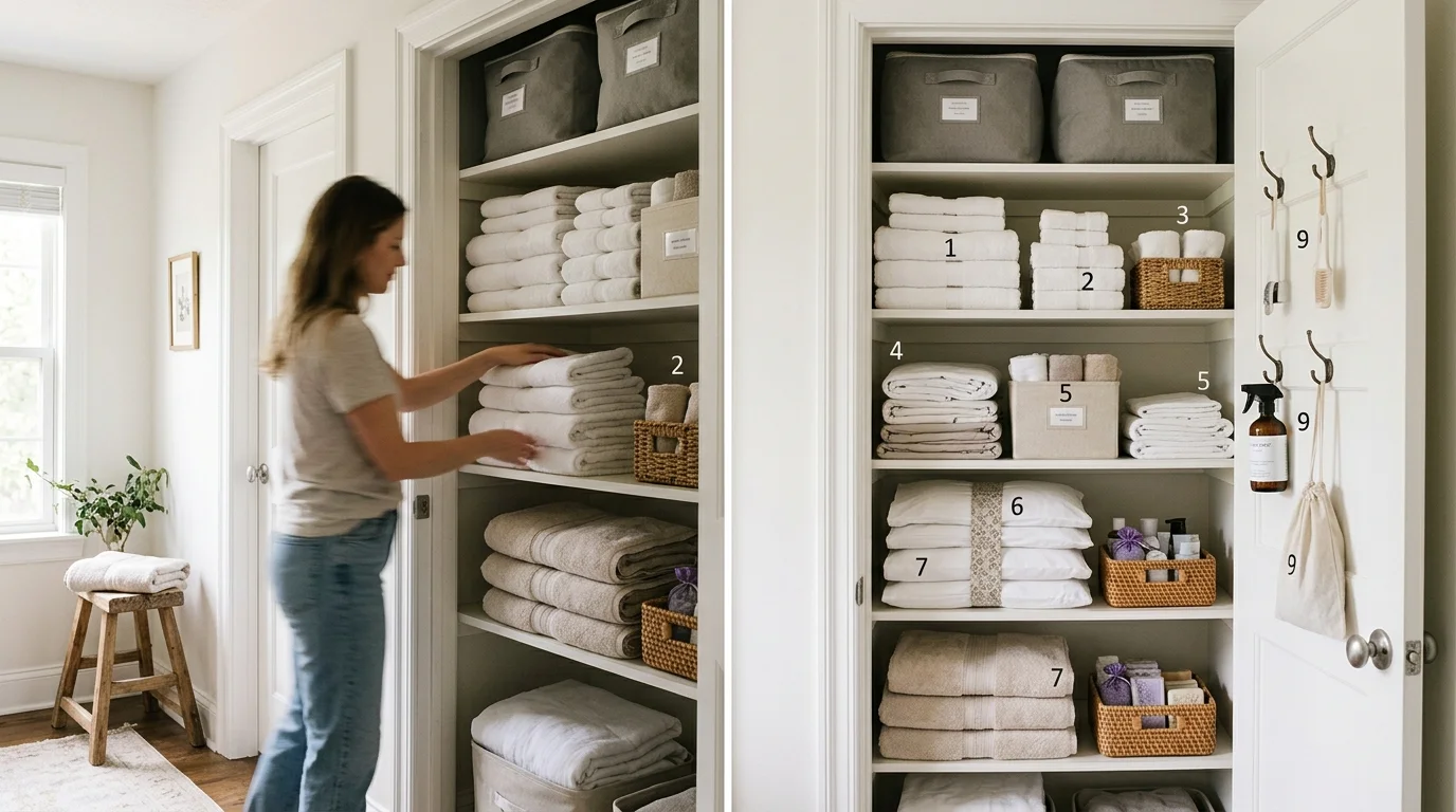 10 Linen Closet Organization Ideas That Actually Stick